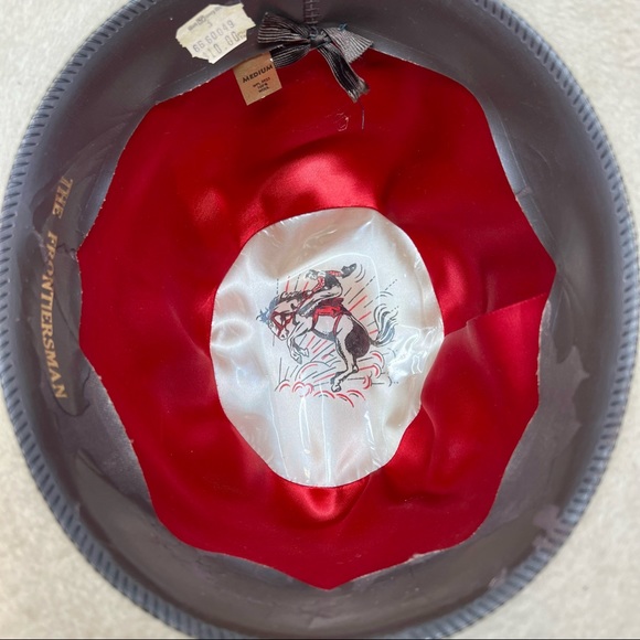 Rare Vintage Disney World Parks Wool Tan Frontiersman Brimmed Hat - Picture 6 of 10